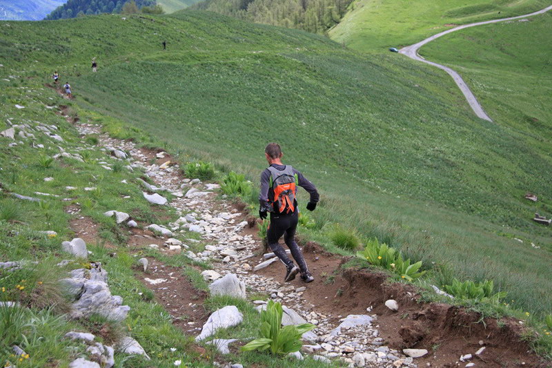 trail in montagna
